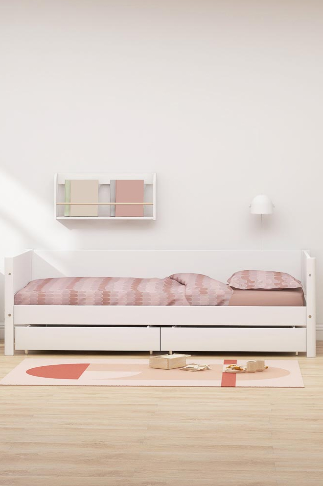 White Einzelbett 90x200 Schübe Sich. sale weiß - nur 785 €*